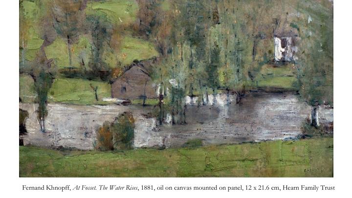 Tell the students that this is a painting of Fernand s childhood home. See if they can identify the houses and the fact that there is a flood (based on how high the water comes up on the trees).