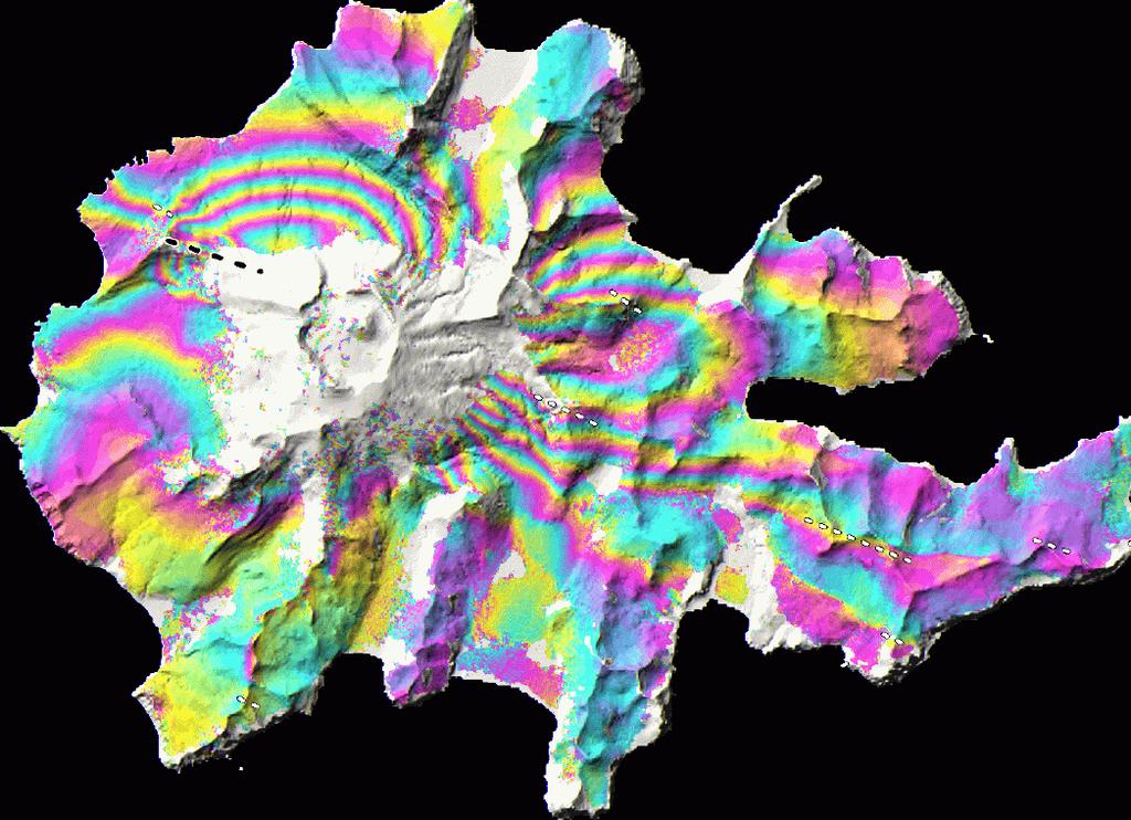 Alaska, during the 1996 seismic swarm mapped by