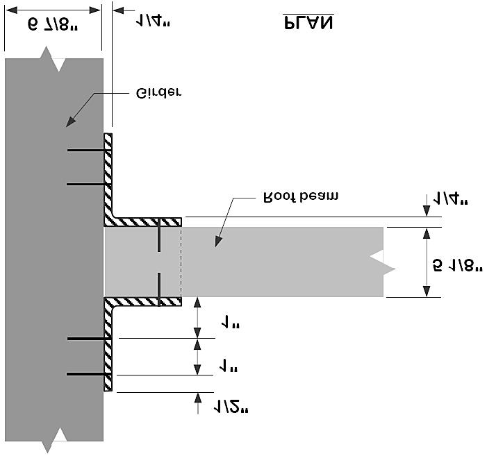 For this example, as shown in Figure 5, consider a beam-to-girder hanger connection with the hanger installed with rivets to one wood face of the girder and loaded in the girder