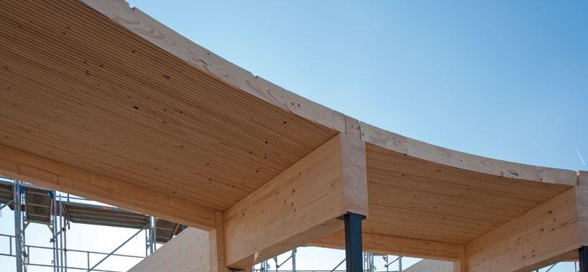 4 5 Complete processing of laminated beams, and wood panels for timber