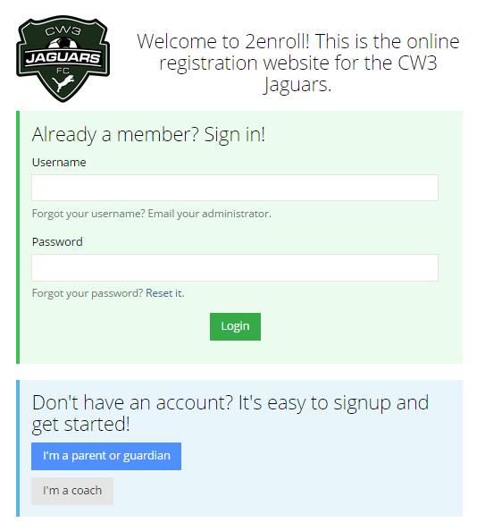 GENERAL INSTRUCTIONS Log-In Screen Go to http://cw3.2enroll.