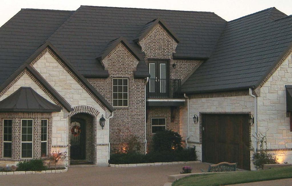 striking MODERN APPEAL MetalWorks steel shingles pair the latest looks with G-90 steel and ENERGY STAR qualification.