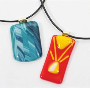 Level One Courses - continued Suitable for beginners Prices include VAT Fused Glass Jewellery Taster Day This course offers students an introduction to glass fusing through a range of jewellery