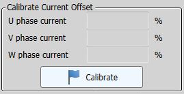 3. Structure of Drive CM. Calibrate Current Offset Figure 3-6.10 Calibrate Current Offset (1) U phase current offset (0x2015) - Displays the offset value of phase U current.