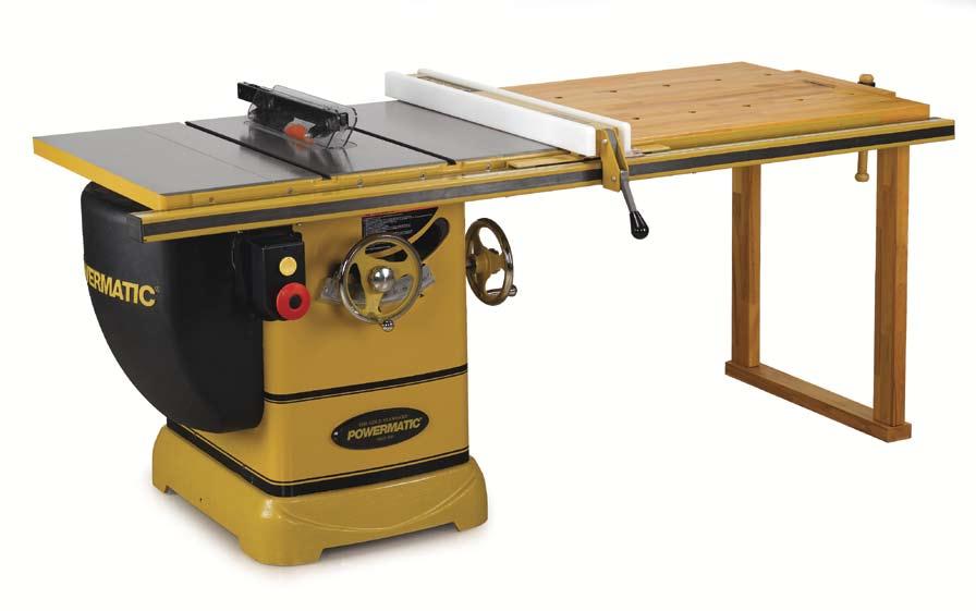 TABLESAWS PM2000 10" CABINET SAW Riving knife quick release Built-in retractable caster system (patent pending) Superb dust collection Arbor lock for quick blade change History has a tendency to