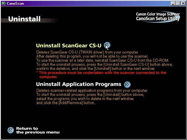 Place the CanoScan Setup Utility CD-ROM in the drive. 2.