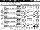 If you select DKit, the BUS Select (Global P5: 5 2b) settings for each key become effective, and each drum instrument sound will be routed to the corresponding buses.