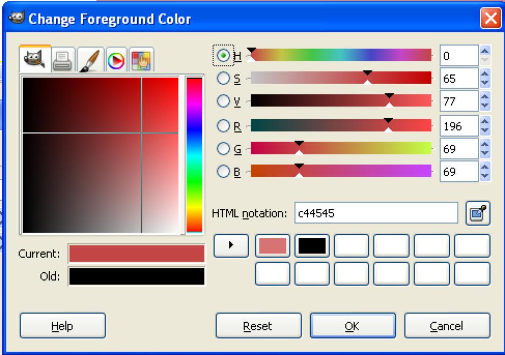 Choose the rectangle select tool, and draw a rectangle. It appears with a border, and some squares around it, which can be useful for resizing the rectangle. Fill the rectangle with a colour.