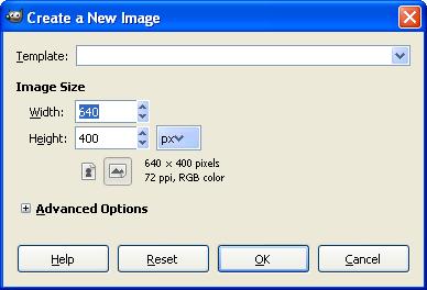 Image Authoring 1. Create a New Image Click File New Specify the image size and click OK. 2.