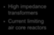 impedance transformers Current limiting air core reactors