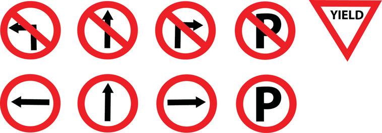 Vision Problems 205 10.17 Road Sign Recognition Assuming that you have sample (CAD) images of road signs such as those in Figure 10.