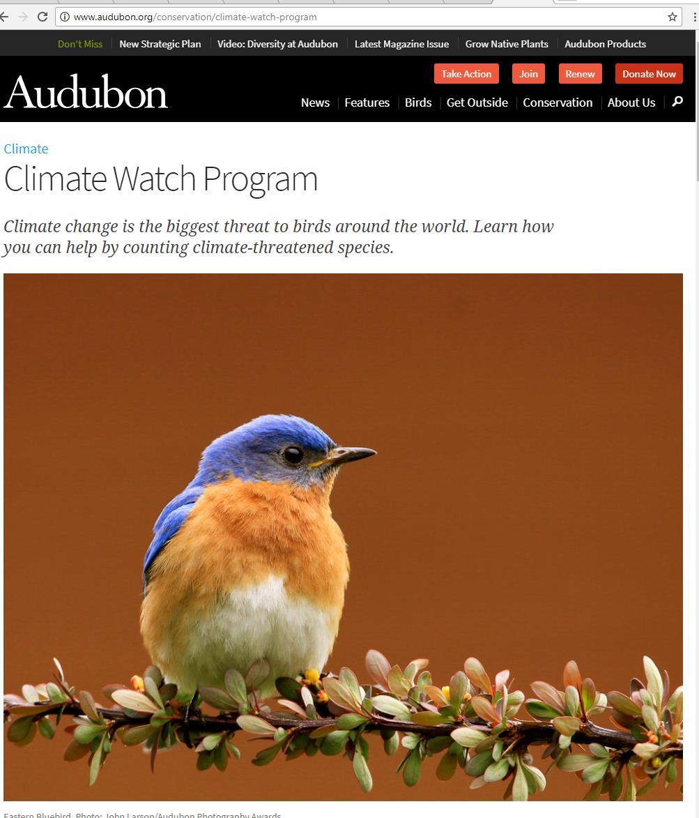 Climate Watch Climate change is the biggest threat to birds around the world.