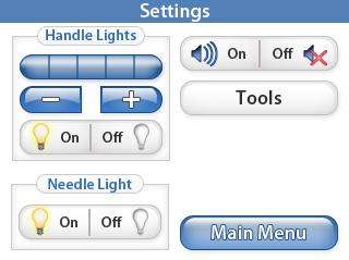 Tools When you press the Tools button it will bring up the tools screen with more options. See more details below.