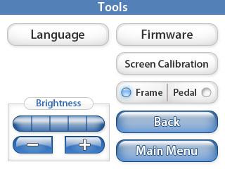 See more on page 9 Screen Calibration Press the Screen Calibration to re-calibrate the touch screen.