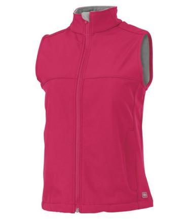 WOMEN S CLASSIC SOFT SHELL VEST STYLE 5819 Navy Raspberry/Grey 90% Polyester/10% Spandex shell fabric bonded to 100% Polyester Microfleece (10.03 oz.