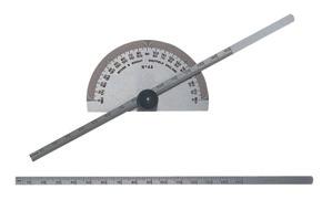 Angle Meter 946 Series Standard: Factory Standard Made of tool steel Satin chromed, engraved scale Robust and durable ANGLE METER Code No Length of
