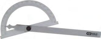 0 3400 Protractor Ideal for measuring of angles 0-180 Half round arch Divisions printed in two directions Two direction scale in mm division in upper and lower