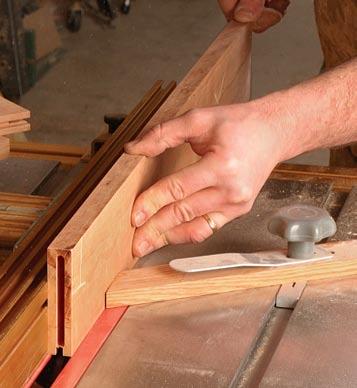 Floating tenons speed construction As with traditional mortise-and-tenon joints, floating tenons should be about one-third the thickness of the stock.