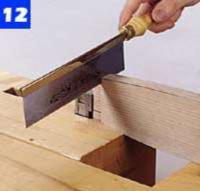 Use a template to lay out the arched profile of the upper back rail. Then, cut to the line with a sabre saw and smooth.