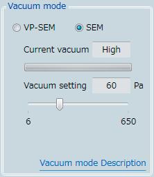 d ] Vacuum th [G mode id ] cannot t b it to be b set t while h the Aft observation specimen setting dialog is displayed.