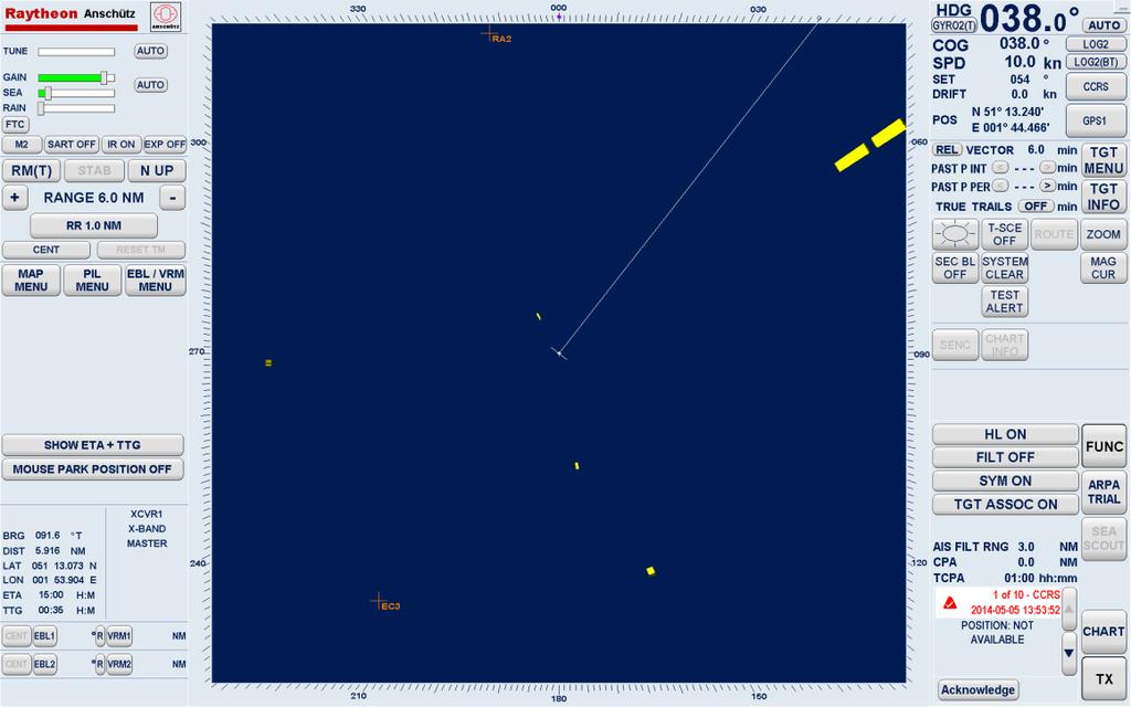 Figure 14-3 Screen Layout Radar