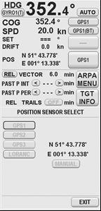 SYNAPSIS Radar specific 1 2 3 4 5 6 function display Figure 2-7 Radar Device Selection Pos. Information 1 Within this selection possibility, the type of sensor selection is selected.