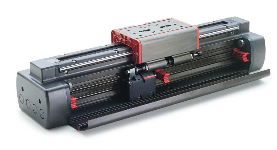 L40 Pneumatic linear slide High stiffness and deflection resistance. Up to 30kg on the carrier. Guidance with recirculating ball-bearings. Exclusive belt drive system.