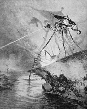 H.G. Wells War of the Worlds (1898) is the archetypal depiction of aliens as invaders. Martians invade the Earth to escape their dying planet.