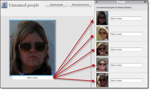 Add name tags in Picasa Picasa's face-matching technology lets you organize your photos according to the people in them.