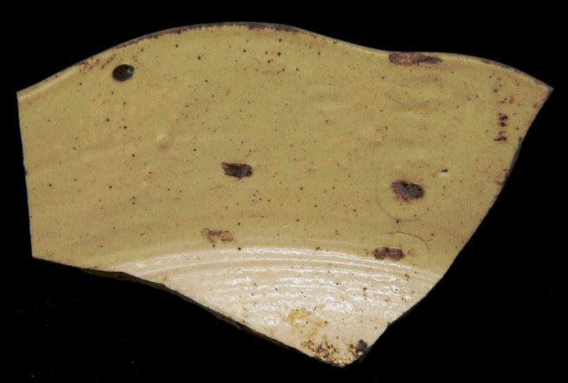 Plate 1 41 a & b One rim shard from a moulded white salt glazed stoneware