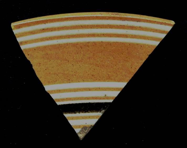 groups of narrow white bands and one black. (No 6-3) 3003 Bowl.