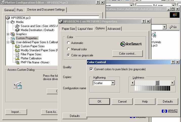 Plotting From Start to Finish with AutoCAD 2004 Give this a try.