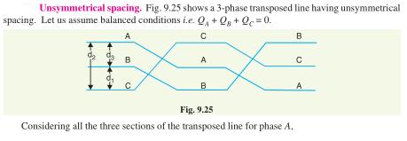 Inductance /phase/km 5.03m = 12.9X10-3 H 10. Find the capacitance between the conductors of a single phase 10 Km long line. The diameter of each conductor is 1.213 cm.