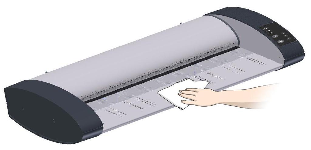 Maintenance 36 3 Clean the scanner surface Clean your scanner s flat surface so dirt and dust are not dragged into the scan area with the original.