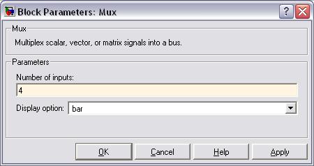Drag and drop the block below from the Simulink window into the model window E