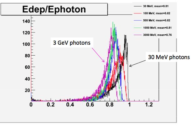 GSO Photon Detector Existing detector: GSO scintillating crystal, 15cm long, 6cm diameter ~60ns, ~150