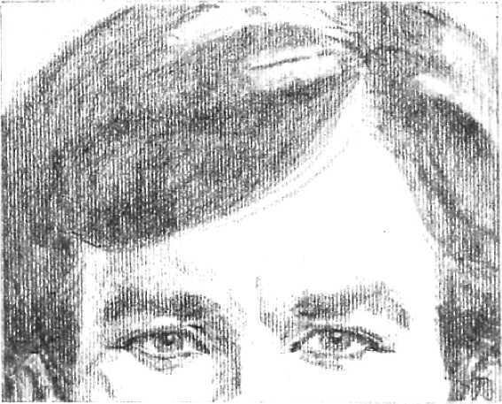 Now follow the route of the strokes that model the cheek on the shadow side of the face. In the pale halftone area under the eye, the lines are delicate diagonals.