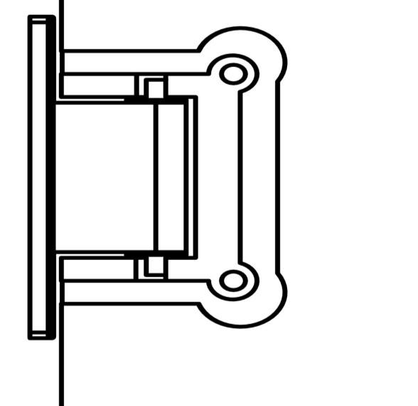 If interference exists, the hinges plates can be loosened to adjust gaps.