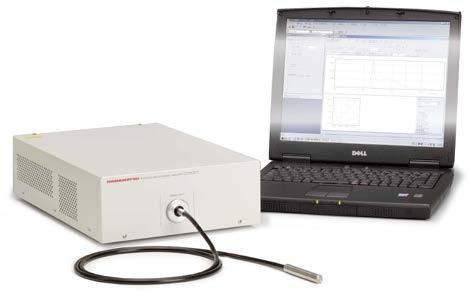 P hotonic multichannel analyzer A compact unit containing a spectrometer, photo-detector and power supply. Use of an optical fiber input makes spectral measurements easy.