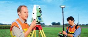 GNSS fully integrated into total station With the entire software in the total station, all TPS and GNSS operations are controlled via the TPS keyboard.