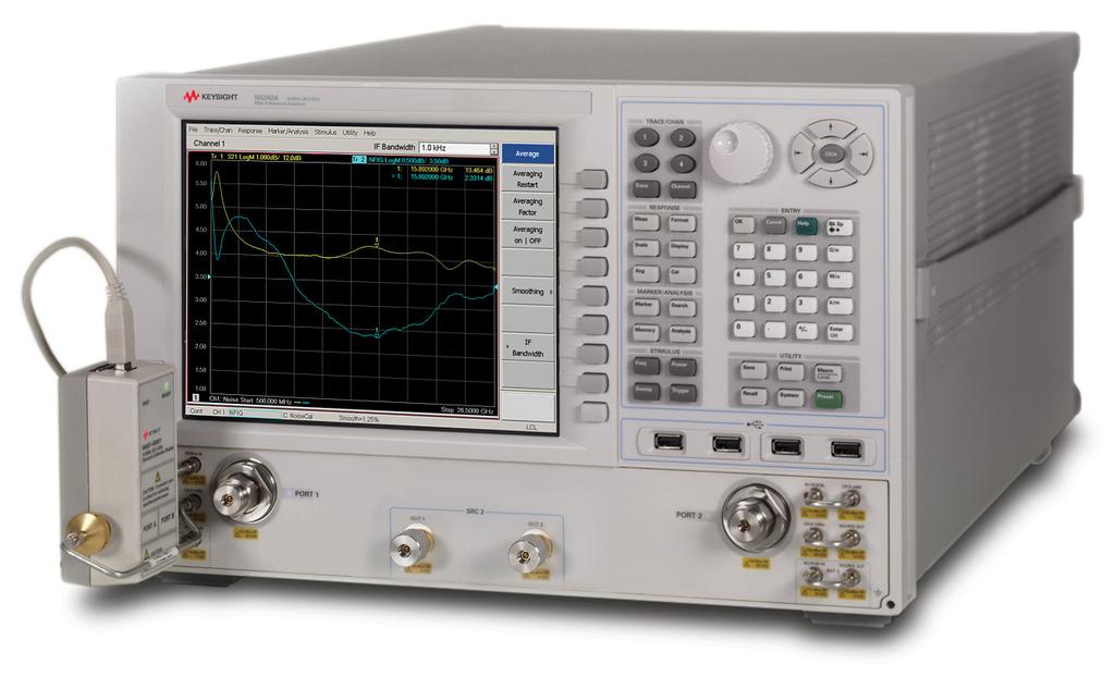13 Keysight Noise Figure Selection Guide Minimizing the Uncertainties - Selection Guide Noise Figure Measurements with the Highest Accuracy in the Industry PNA-X microwave network analzyer N5241A