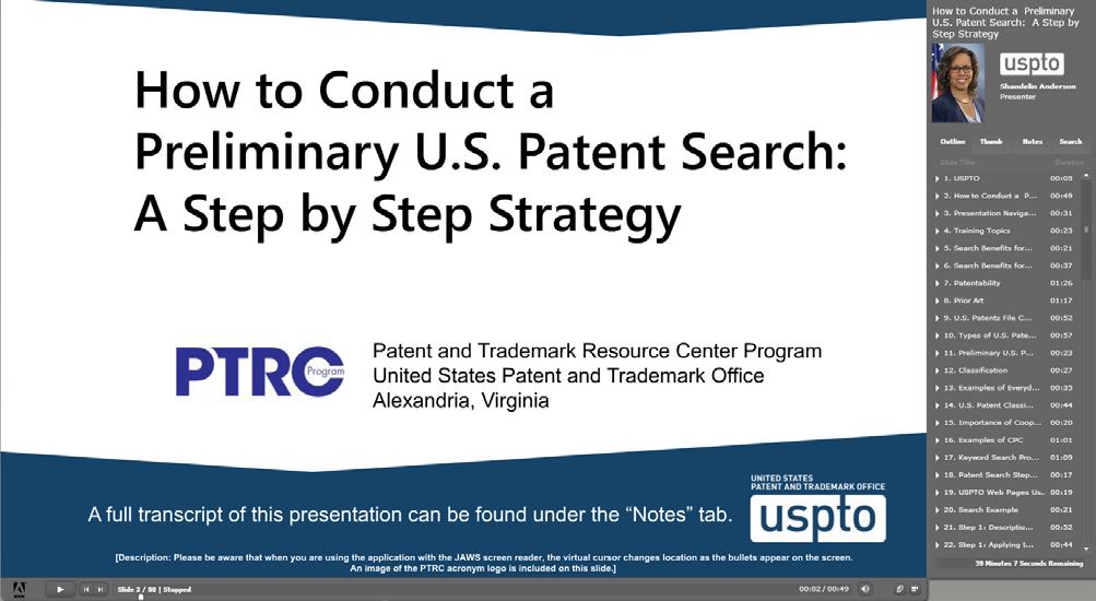 Patent Searching Tutorial https://www.