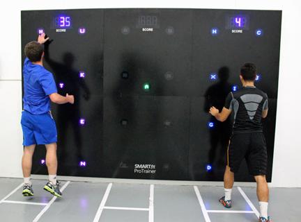 Attracting participation and engaging sustained focus with short attention-grabbing computer games, played sequentially in the pursuit of score and mastery of skills Providing full body exercise by