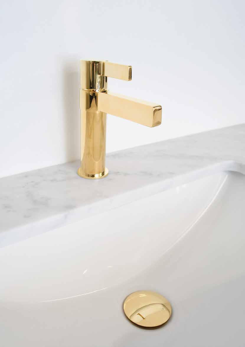 Polished metals provide a sleek aesthetic while the brushed is a more subtle take on the trend, lending