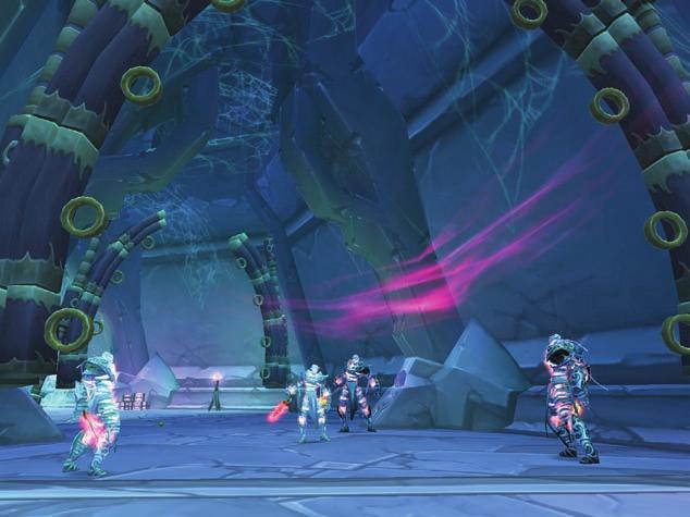 ENTERING THE DUNGEON THE RAVAGED CRYPT Walk through the Instance portal into the Mana Tombs and stop immediately.