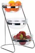 Durable and stable surface for displaying Not recommended for prolonged use with acidic, creamy or salty ingredients Hand wash recommended Nesting Riser Display 4-piece nesting set HRS-4 Riser 1: