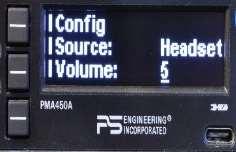 3.15.3 Source Selection PS Engineering The output can contain either the audio heard by the pilot