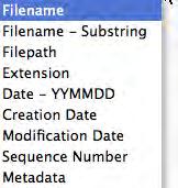 In the example shown here I ve typed my name Varis with an underscore as the first element in the string followed by the Modification Date, Filename - Substring and Extension.