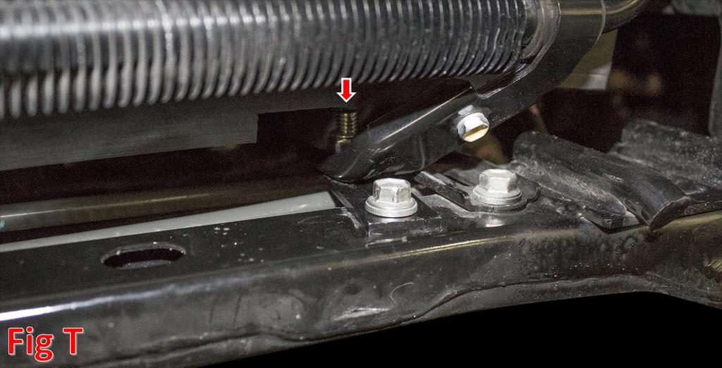 Bolt the bracket to the stock cooler location