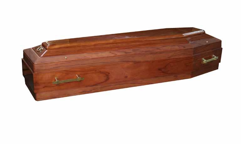 Equinox A modern style solid ebiara hardwood coffin, designed with